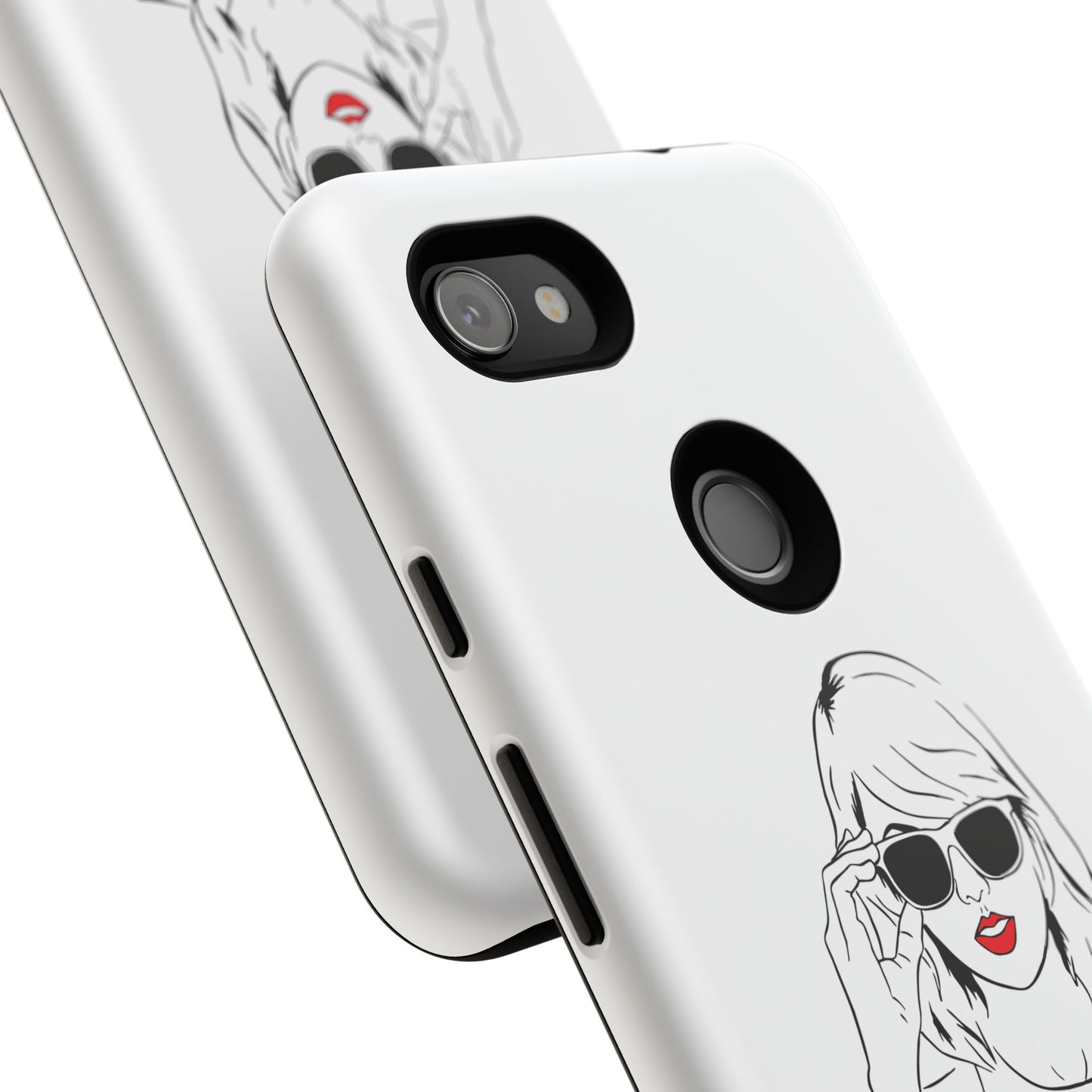 TAYLOR with RED LIPS - OLDER Model Phone Cases (CAN PERSONALIZE) - Tammy & Friends Travel