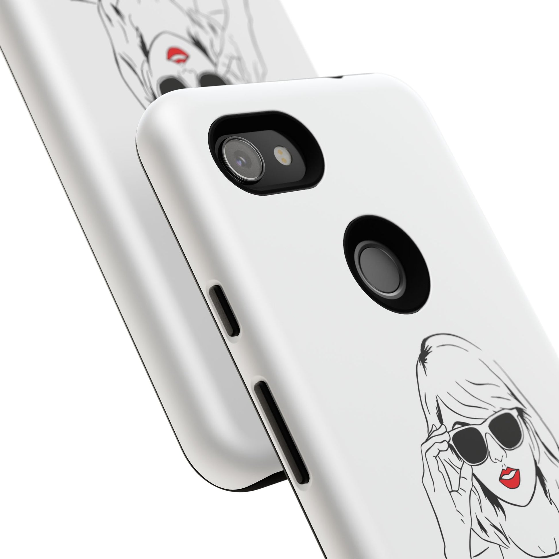 TAYLOR with RED LIPS - OLDER Model Phone Cases (CAN PERSONALIZE) - Tammy & Friends Travel