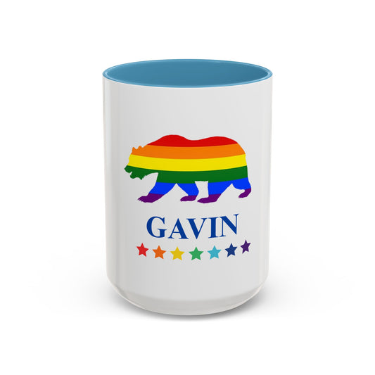 GAVIN PRIDE BEAR Mug 11oz & 15oz with Vibrant Colors (NO PERSONALIZATION) - Tammy & Friends Travel