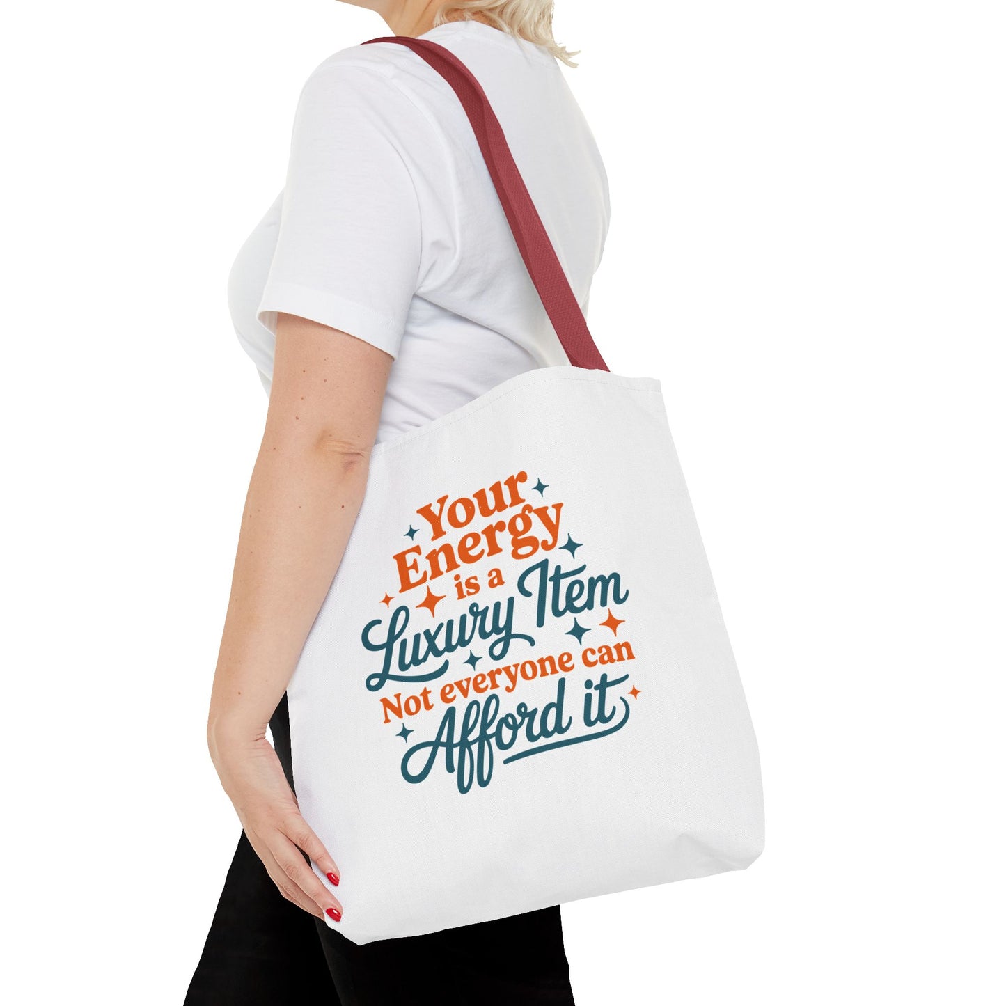 TAYLOR YOUR ENERGY IS A LUXURY - Tote Bag (NOT PERSONALIZED) - Tammy & Friends Travel