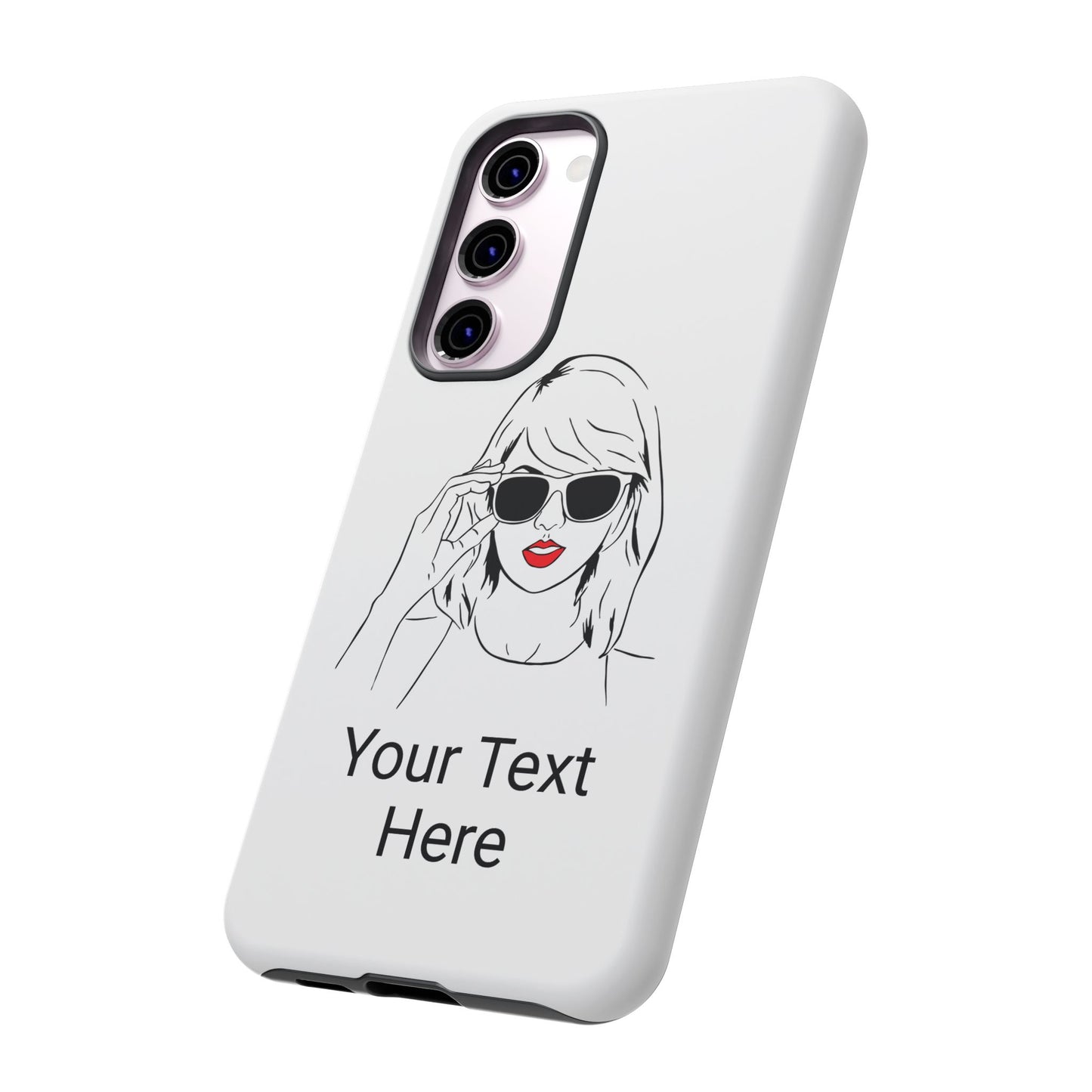 TAYLOR with RED LIPS - NEWER Phone Cases (CAN PERSONALIZE) - Tammy & Friends Travel