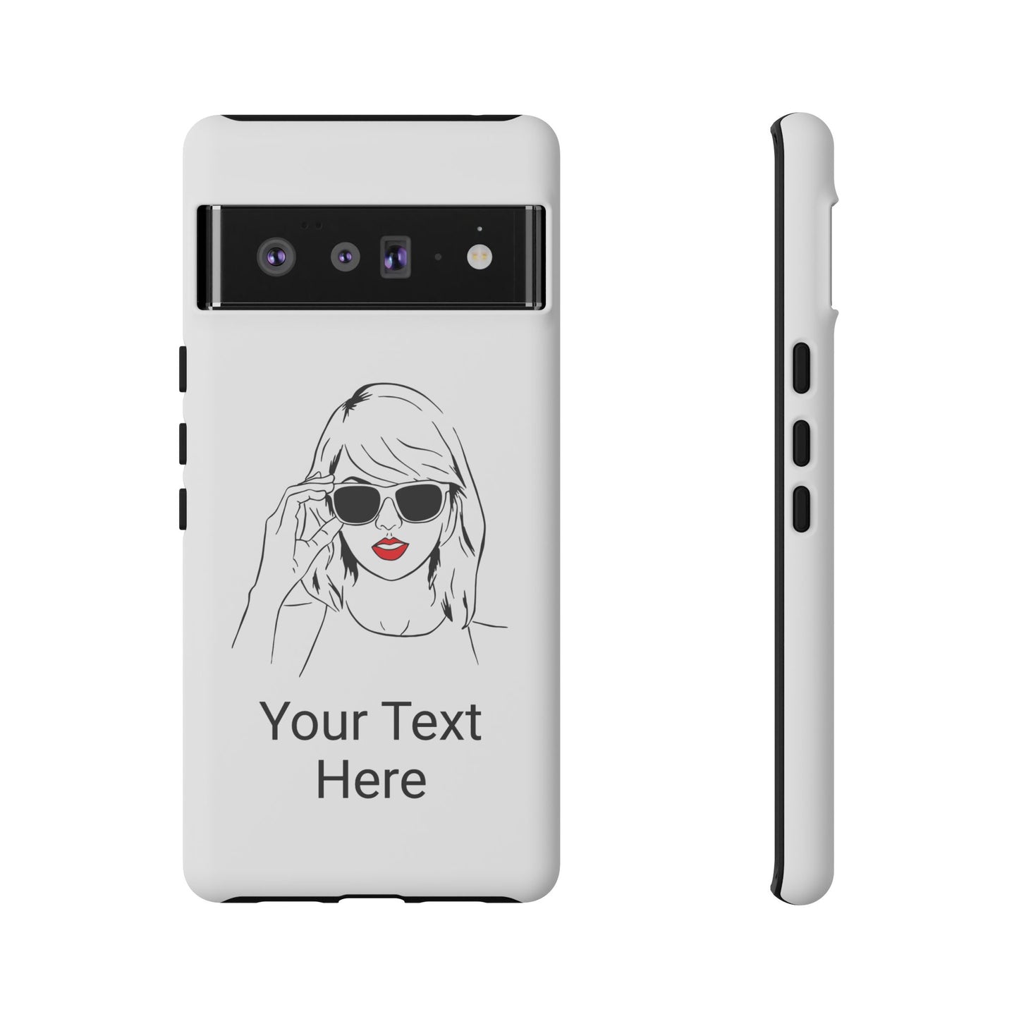 TAYLOR with RED LIPS - NEWER Phone Cases (CAN PERSONALIZE) - Tammy & Friends Travel