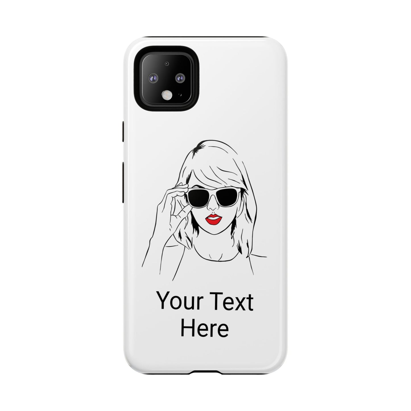 TAYLOR with RED LIPS - OLDER Model Phone Cases (CAN PERSONALIZE) - Tammy & Friends Travel