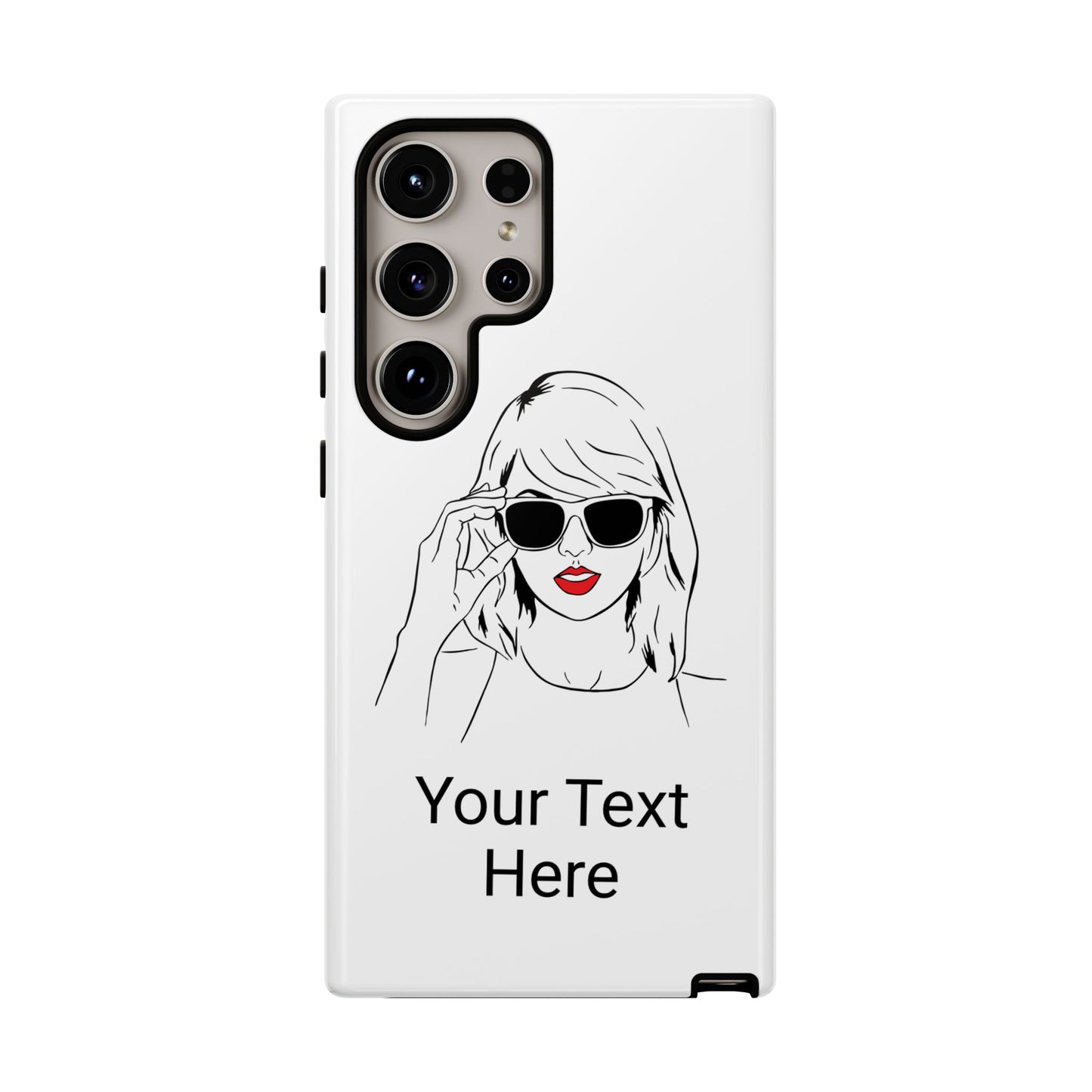 TAYLOR with RED LIPS - OLDER Model Phone Cases (CAN PERSONALIZE) - Tammy & Friends Travel