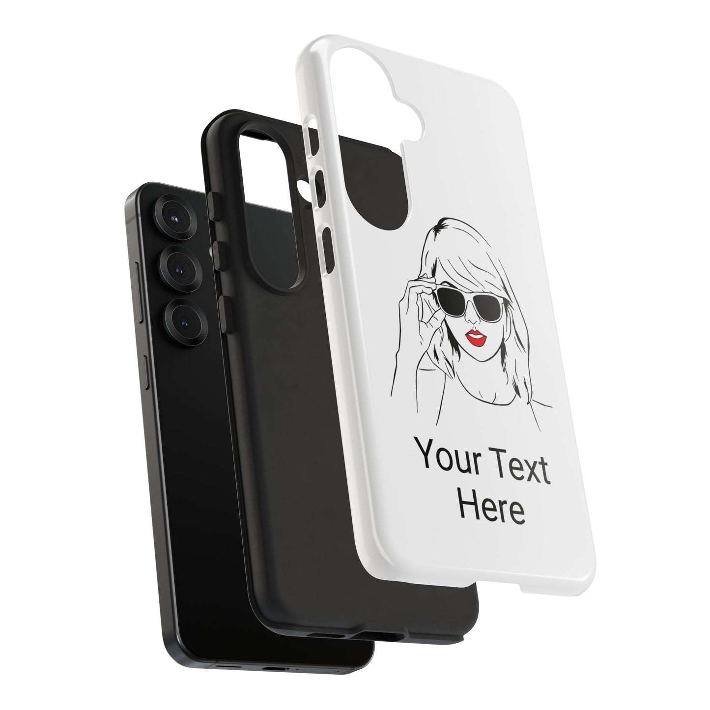TAYLOR with RED LIPS - NEWER Phone Cases (CAN PERSONALIZE) - Tammy & Friends Travel
