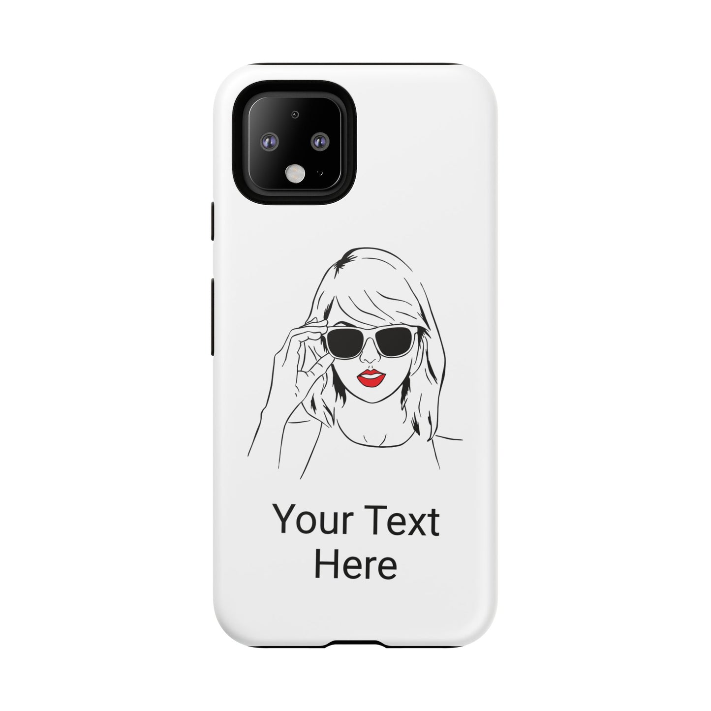 TAYLOR with RED LIPS - OLDER Model Phone Cases (CAN PERSONALIZE) - Tammy & Friends Travel