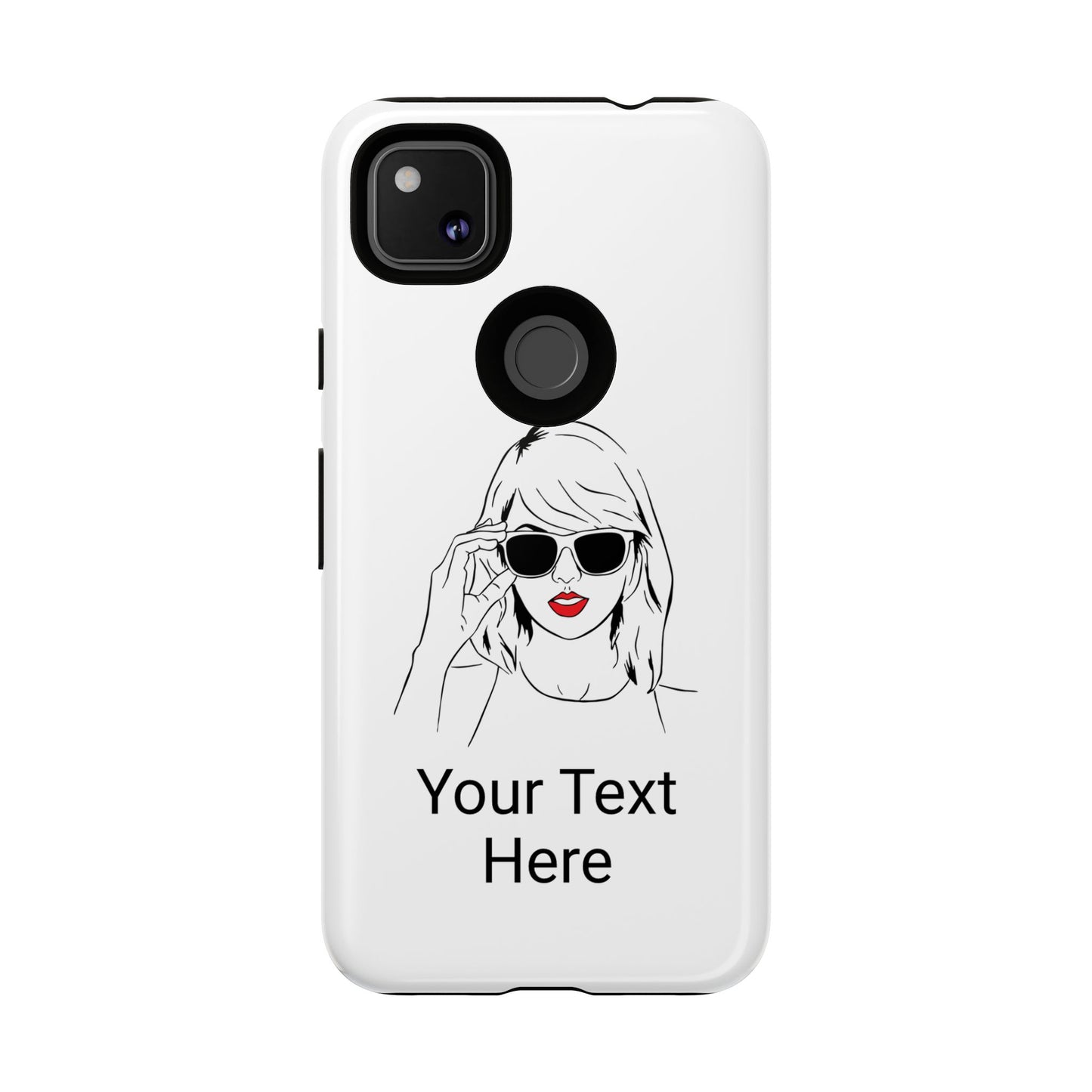 TAYLOR with RED LIPS - OLDER Model Phone Cases (CAN PERSONALIZE) - Tammy & Friends Travel