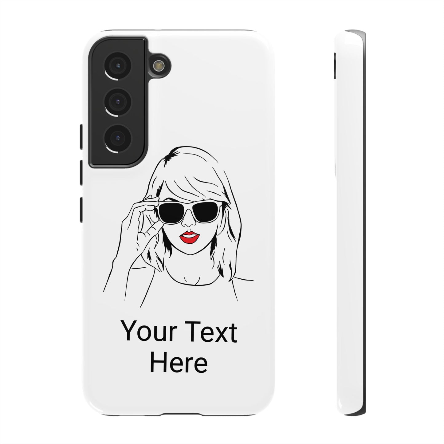 TAYLOR with RED LIPS - OLDER Model Phone Cases (CAN PERSONALIZE) - Tammy & Friends Travel