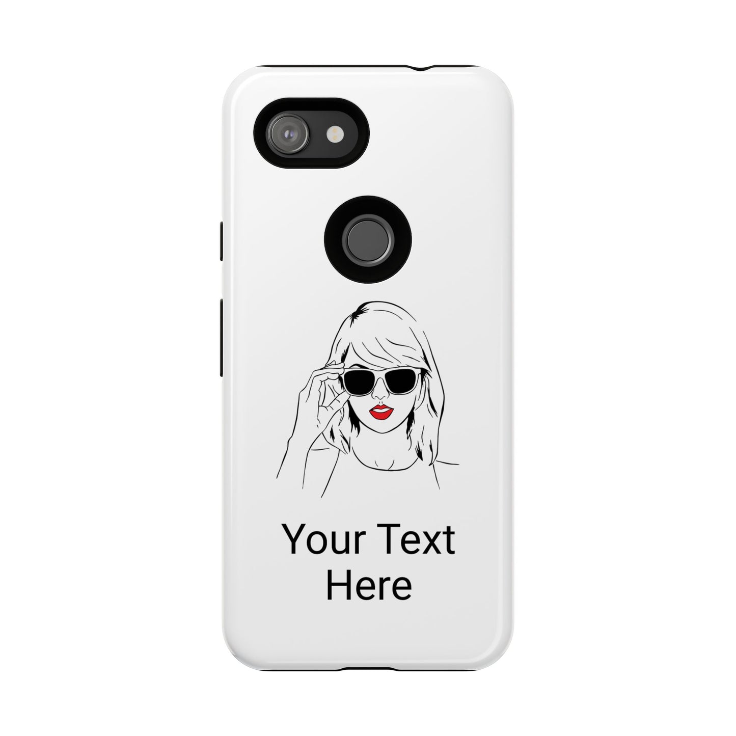 TAYLOR with RED LIPS - OLDER Model Phone Cases (CAN PERSONALIZE) - Tammy & Friends Travel