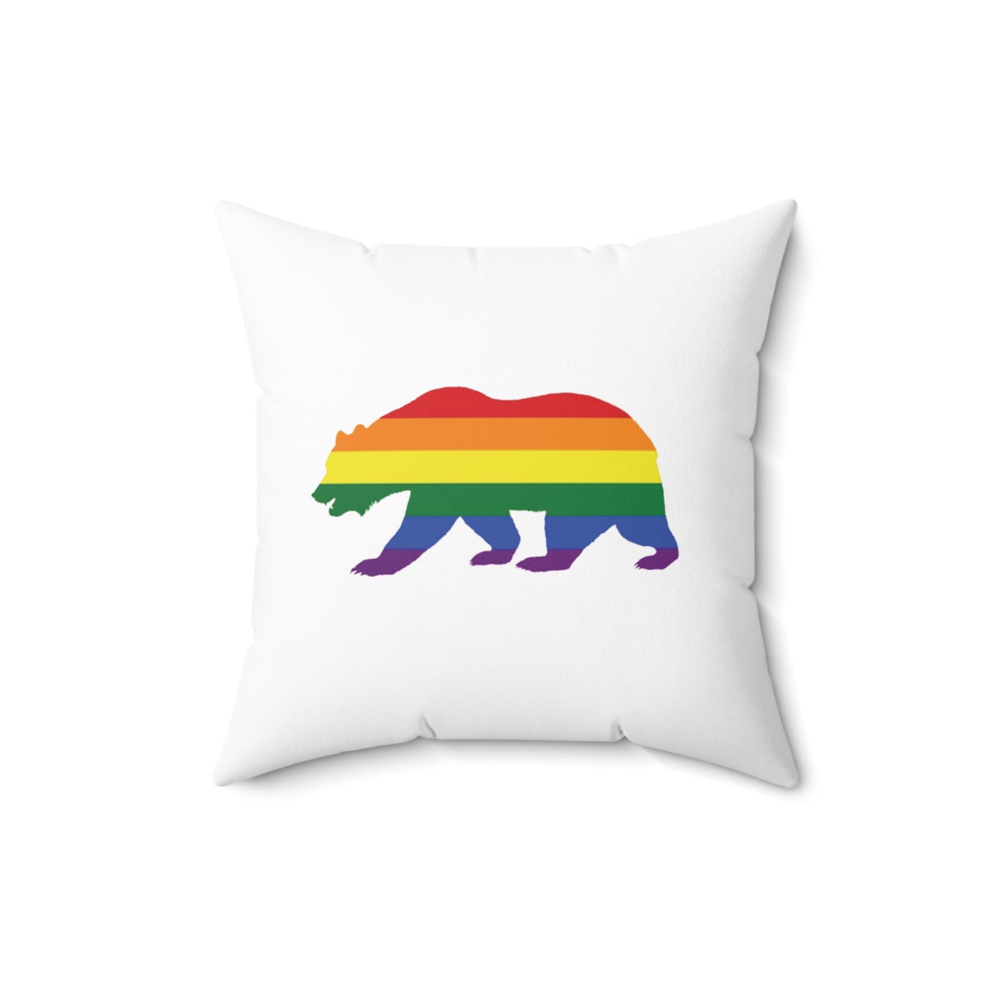 PRIDE BEAR - Throw Pillow (CAN PERSONALIZE) - Tammy & Friends Travel