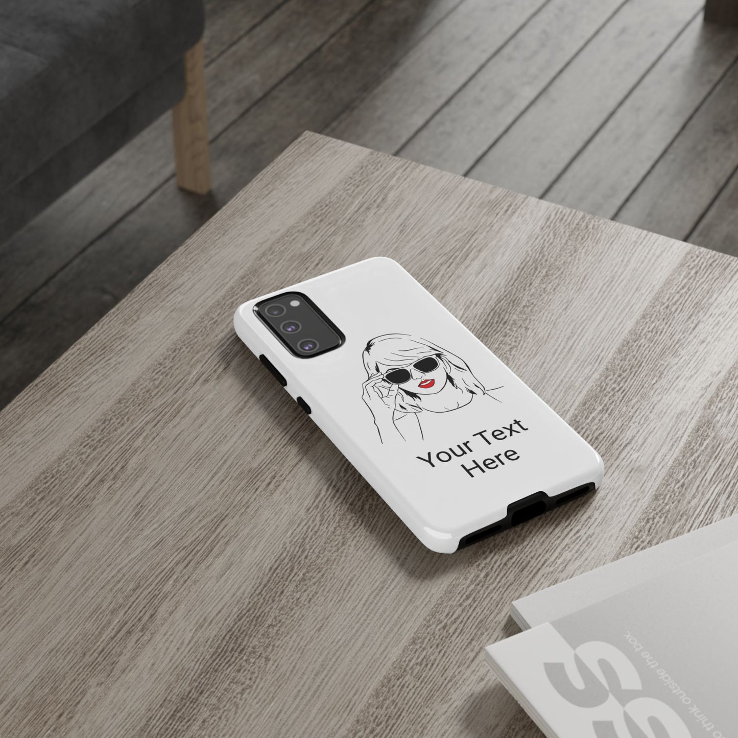 TAYLOR with RED LIPS - OLDER Model Phone Cases (CAN PERSONALIZE) - Tammy & Friends Travel