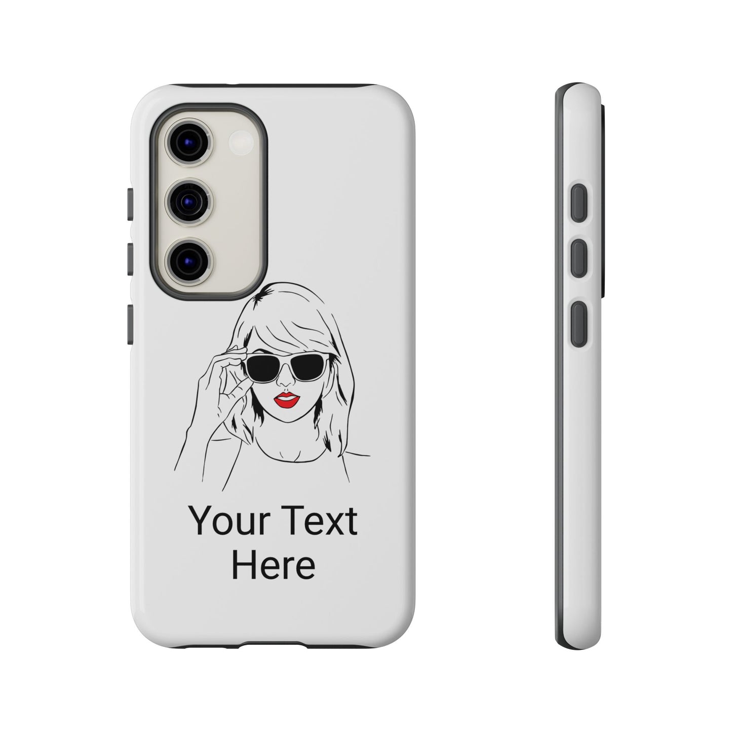 TAYLOR with RED LIPS - OLDER Model Phone Cases (CAN PERSONALIZE) - Tammy & Friends Travel
