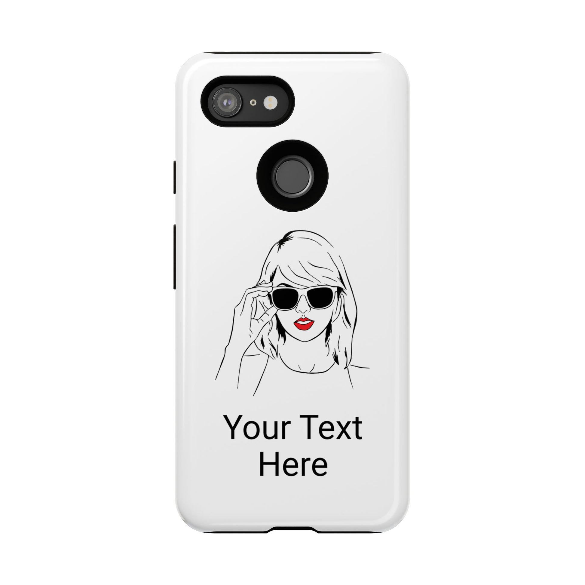 TAYLOR with RED LIPS - OLDER Model Phone Cases (CAN PERSONALIZE) - Tammy & Friends Travel