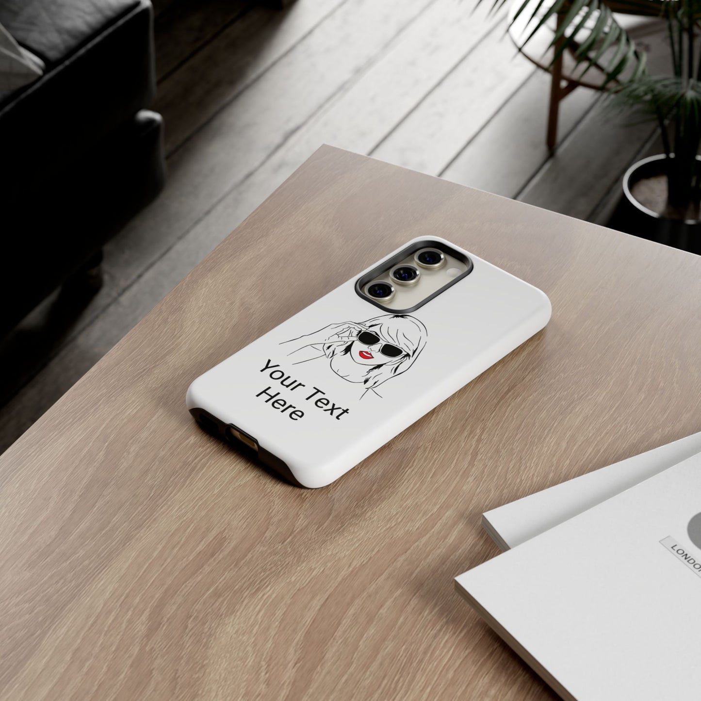 TAYLOR with RED LIPS - OLDER Model Phone Cases (CAN PERSONALIZE) - Tammy & Friends Travel