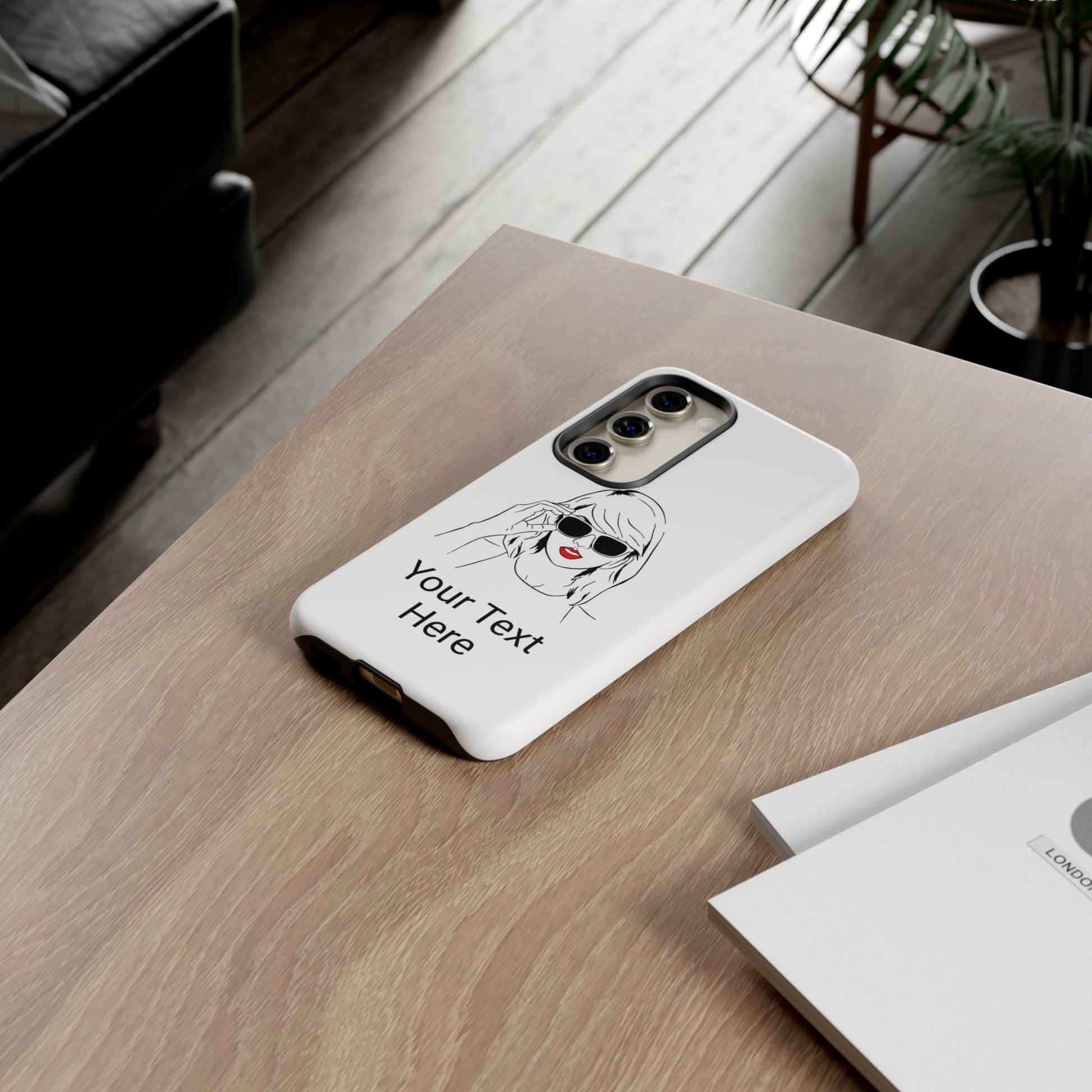 TAYLOR with RED LIPS - OLDER Model Phone Cases (CAN PERSONALIZE) - Tammy & Friends Travel
