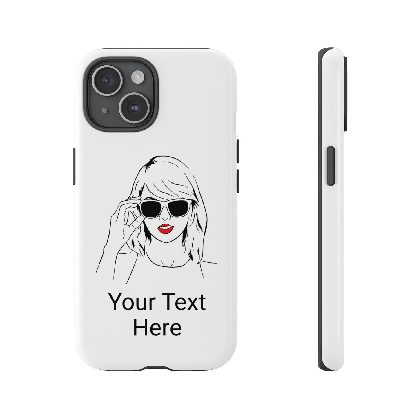 TAYLOR with RED LIPS - NEWER Phone Cases (CAN PERSONALIZE) - Tammy & Friends Travel