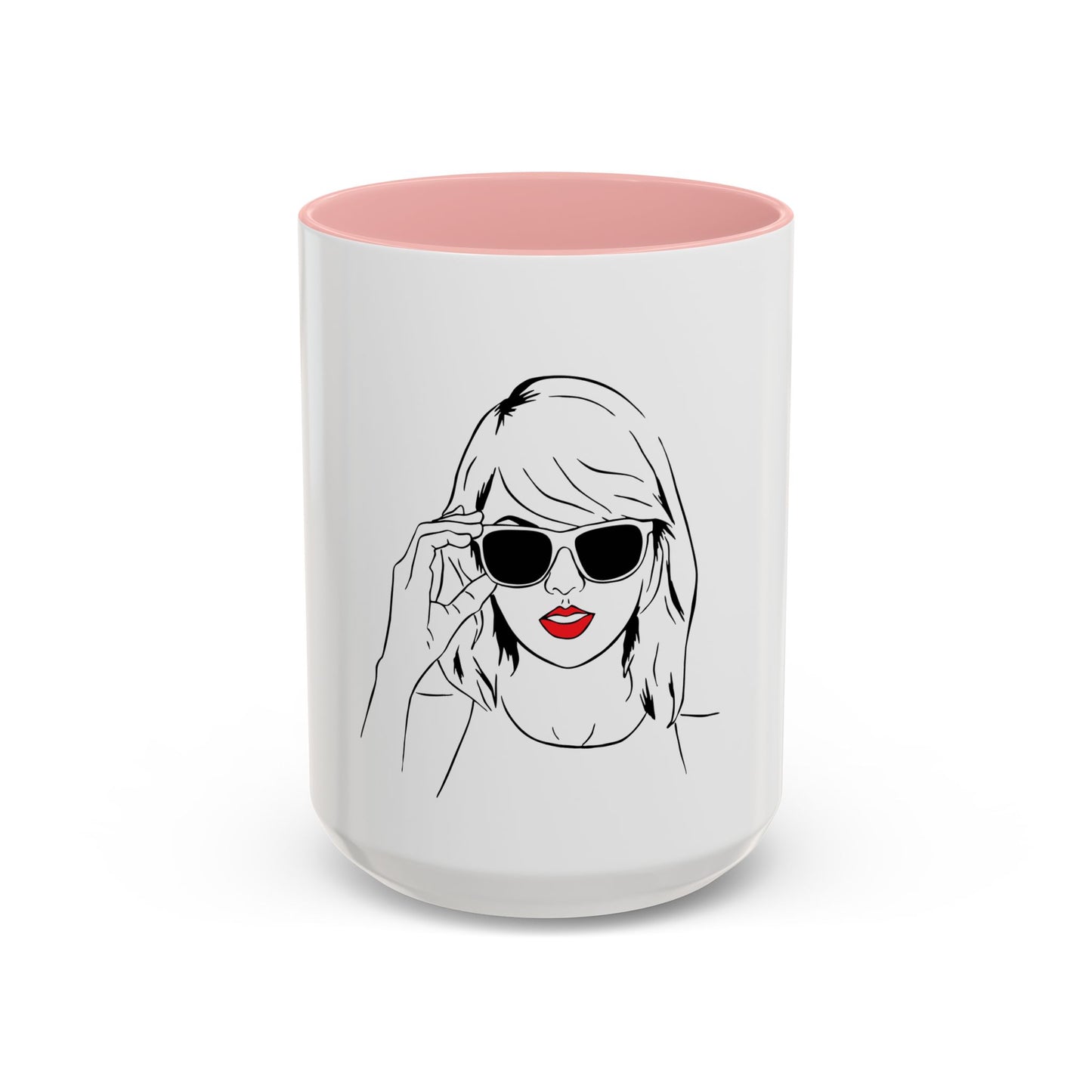 TAYLOR with Red Lips - Mug 11oz & 15oz with Vibrant Colors (NOT PERSONALIZED) - Tammy & Friends Travel