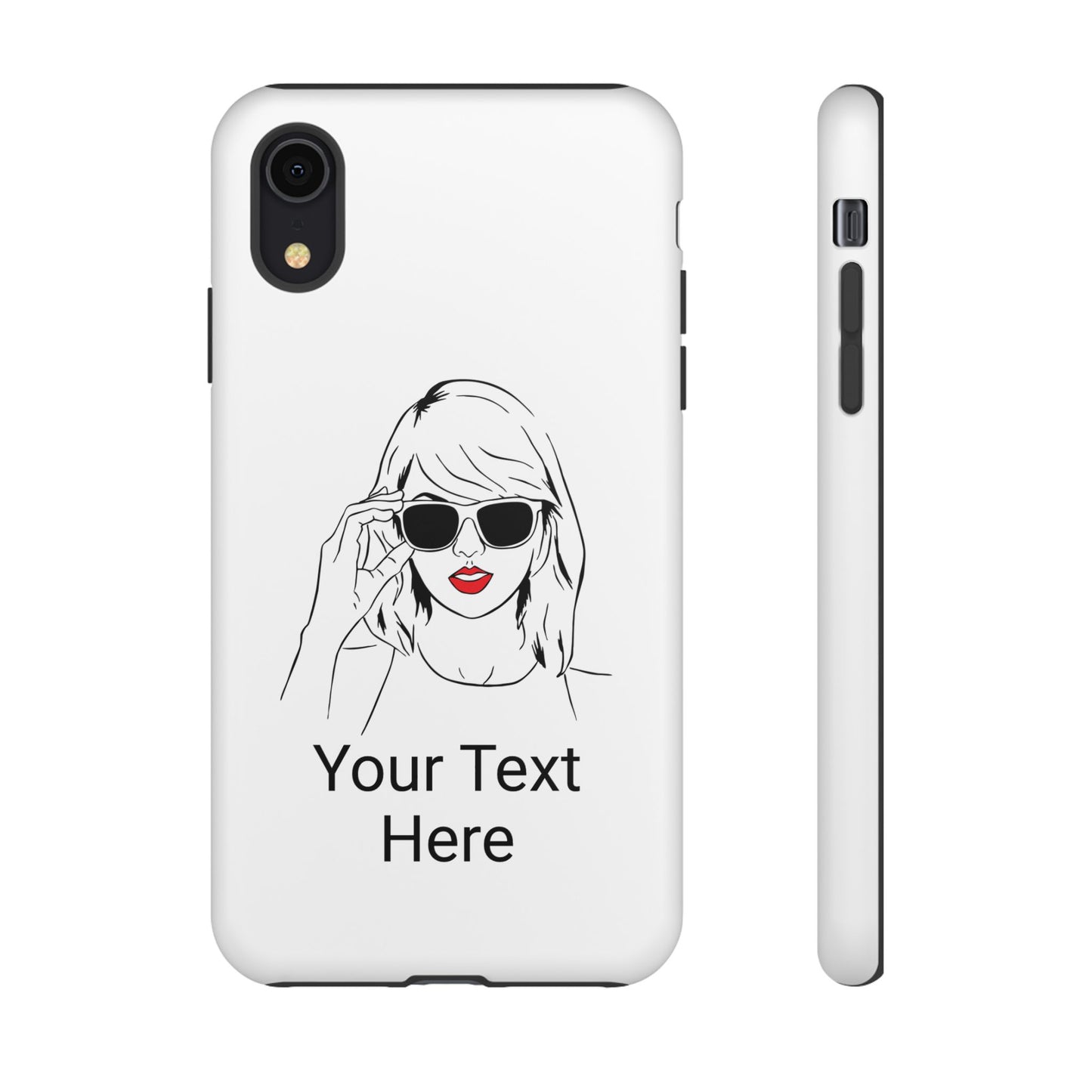 TAYLOR with RED LIPS - NEWER Phone Cases (CAN PERSONALIZE) - Tammy & Friends Travel