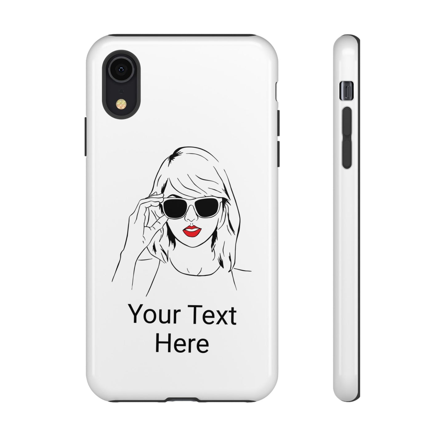 TAYLOR with RED LIPS - OLDER Model Phone Cases (CAN PERSONALIZE) - Tammy & Friends Travel