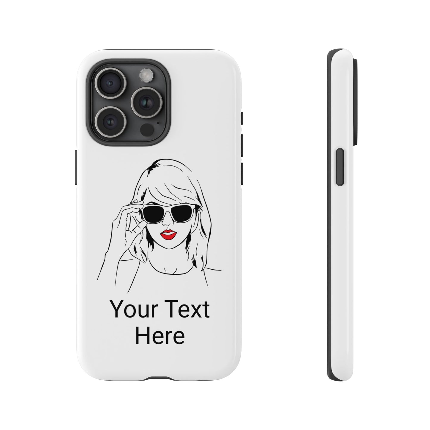 TAYLOR with RED LIPS - NEWER Phone Cases (CAN PERSONALIZE) - Tammy & Friends Travel