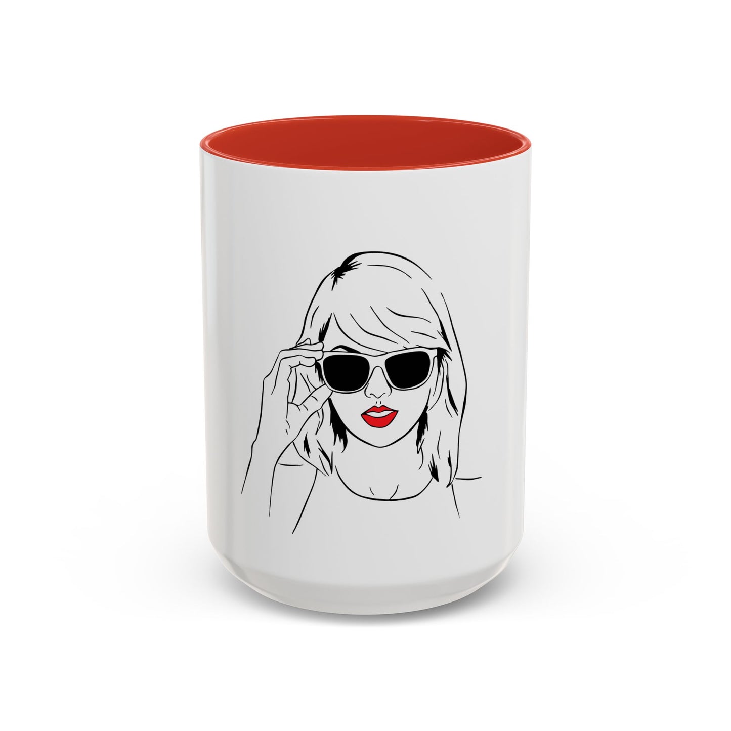 TAYLOR with Red Lips - Mug 11oz & 15oz with Vibrant Colors (NOT PERSONALIZED) - Tammy & Friends Travel