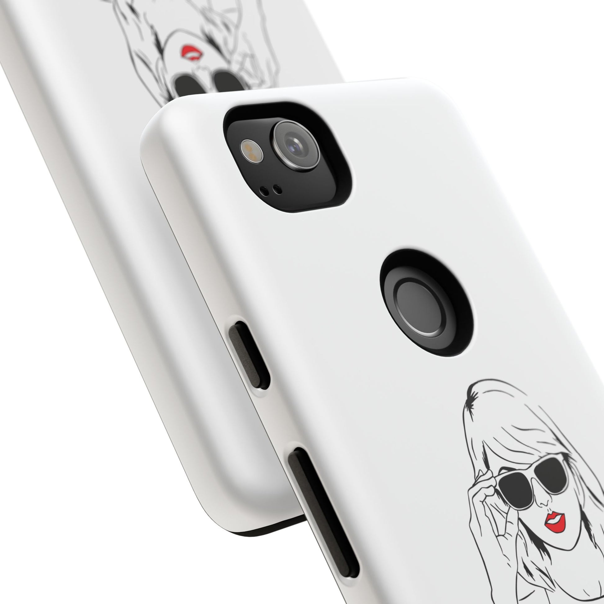 TAYLOR with RED LIPS - OLDER Model Phone Cases (CAN PERSONALIZE) - Tammy & Friends Travel
