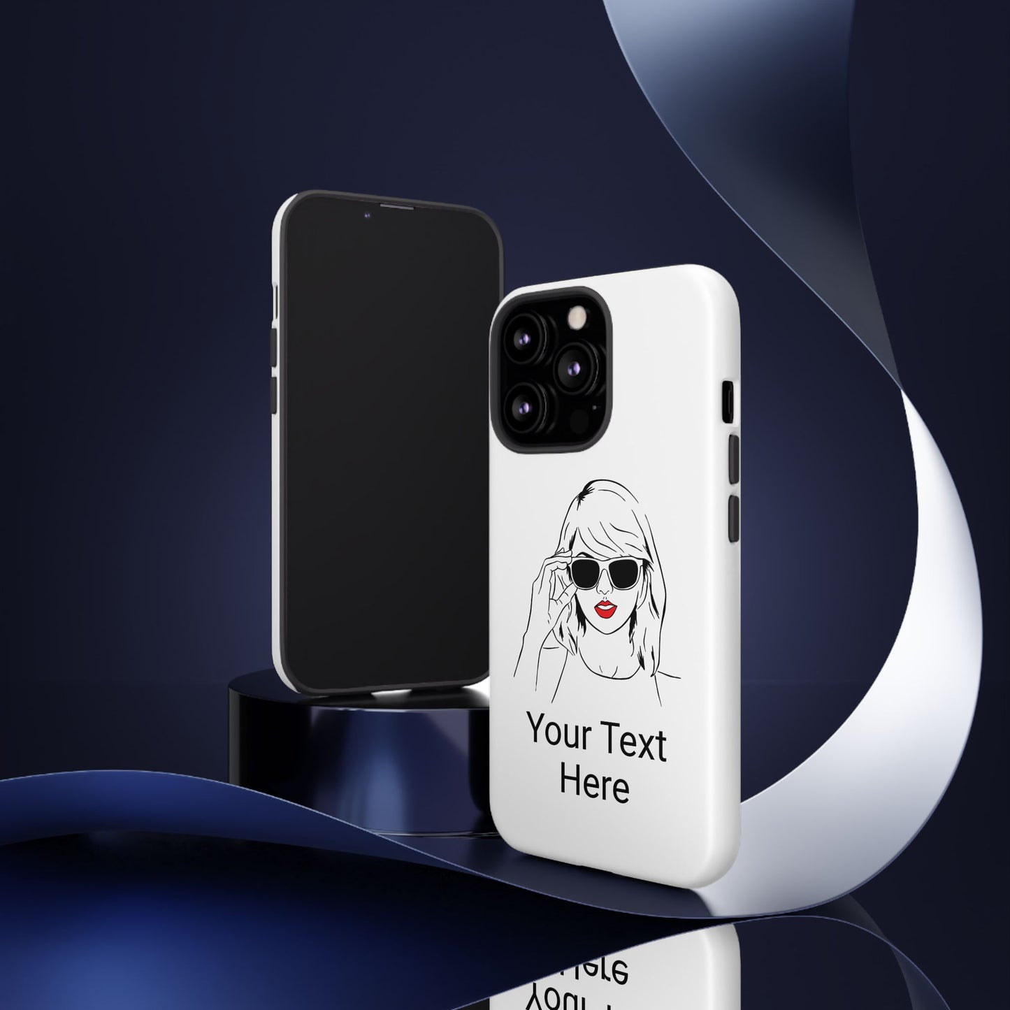 TAYLOR with RED LIPS - NEWER Phone Cases (CAN PERSONALIZE) - Tammy & Friends Travel