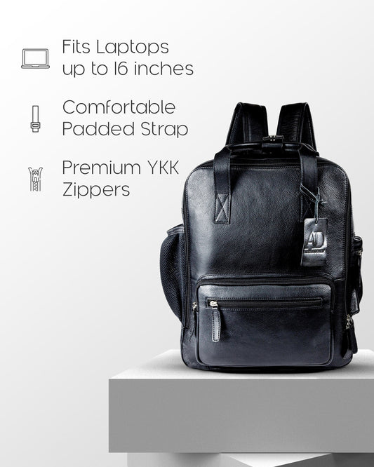 Genuine Leather Laptop Backpack