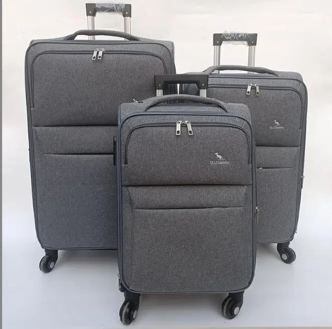 20"24"28" Large Capacity Oxford Fabric Wheel Luggage Set Spinner Suitcase Three Pcs Travel Bag on Wheels