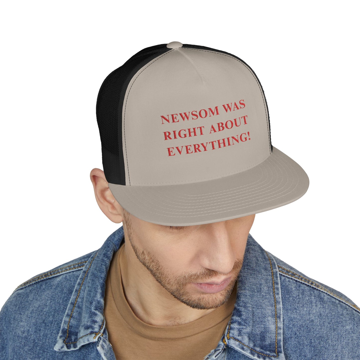 NEWSOM WAS RIGHT Political Trucker Hat - Tammy & Friends Travel