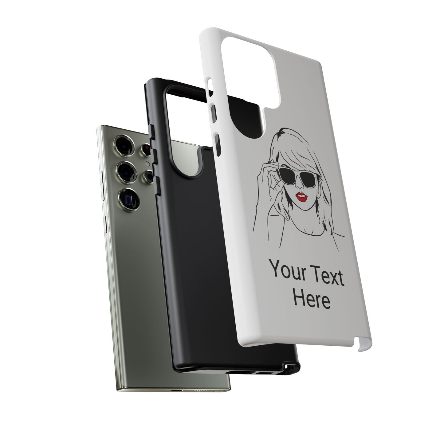 TAYLOR with RED LIPS - OLDER Model Phone Cases (CAN PERSONALIZE) - Tammy & Friends Travel