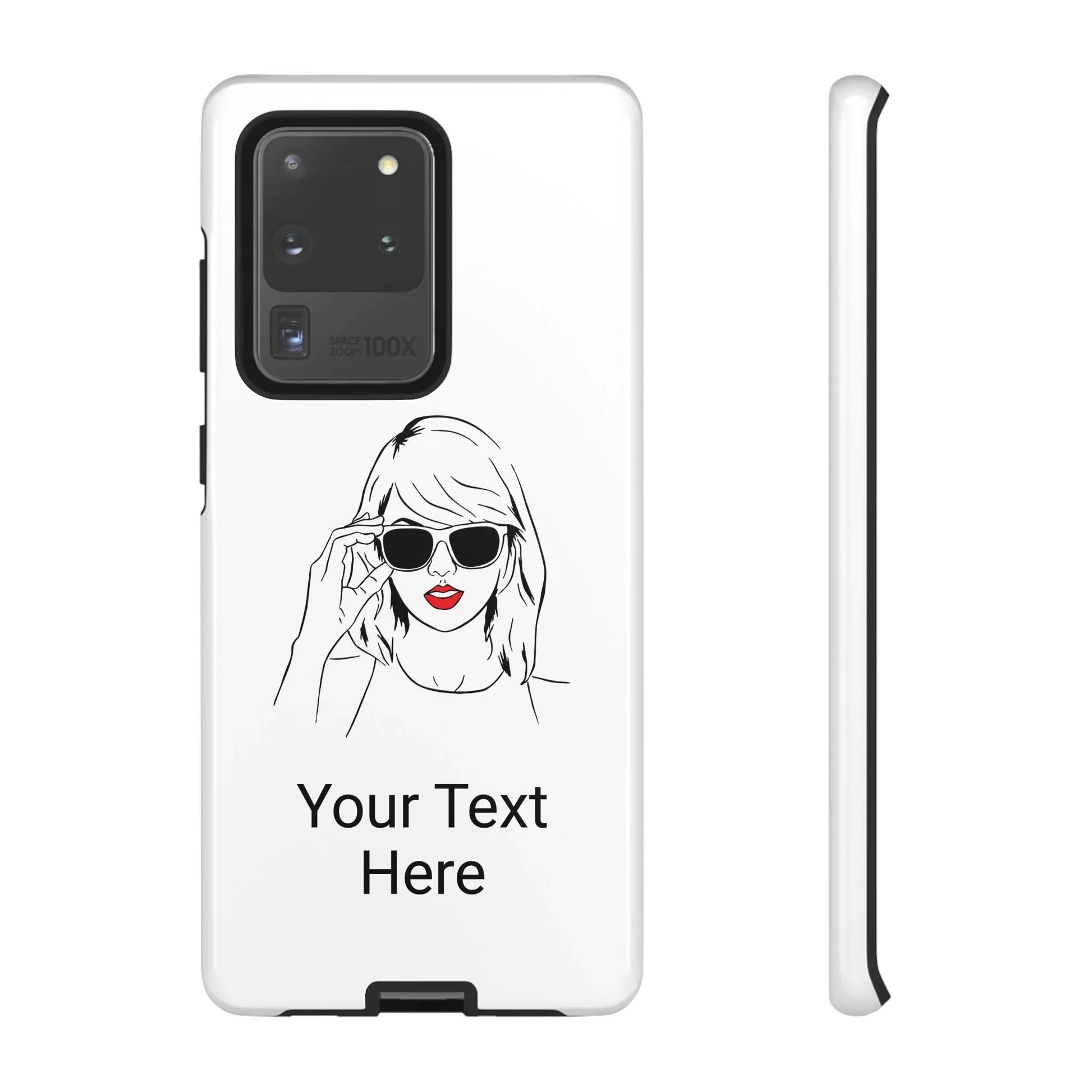 TAYLOR with RED LIPS - OLDER Model Phone Cases (CAN PERSONALIZE) - Tammy & Friends Travel