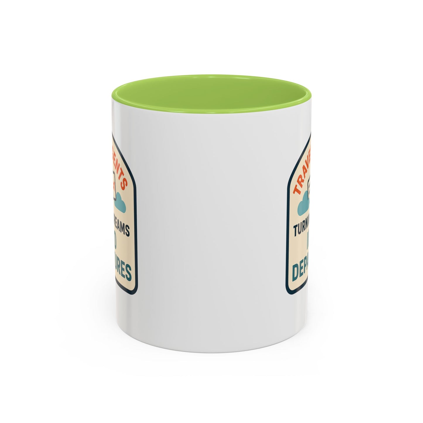 Travel Agents - Turning Dreams Into Departures Mug  11oz & 15oz with Vibrant Colors (NOT PERSONALIZED)