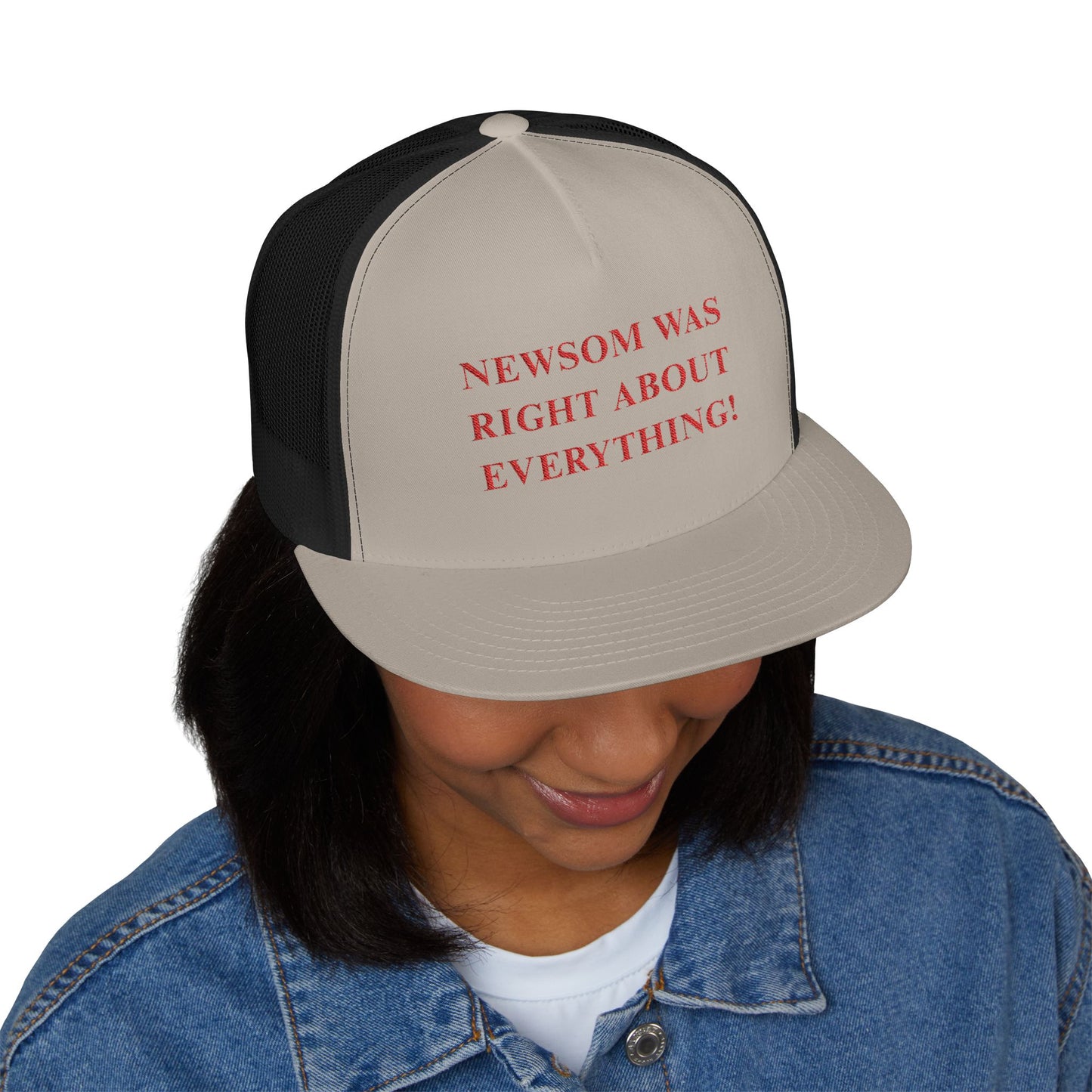 NEWSOM WAS RIGHT Political Trucker Hat - Tammy & Friends Travel