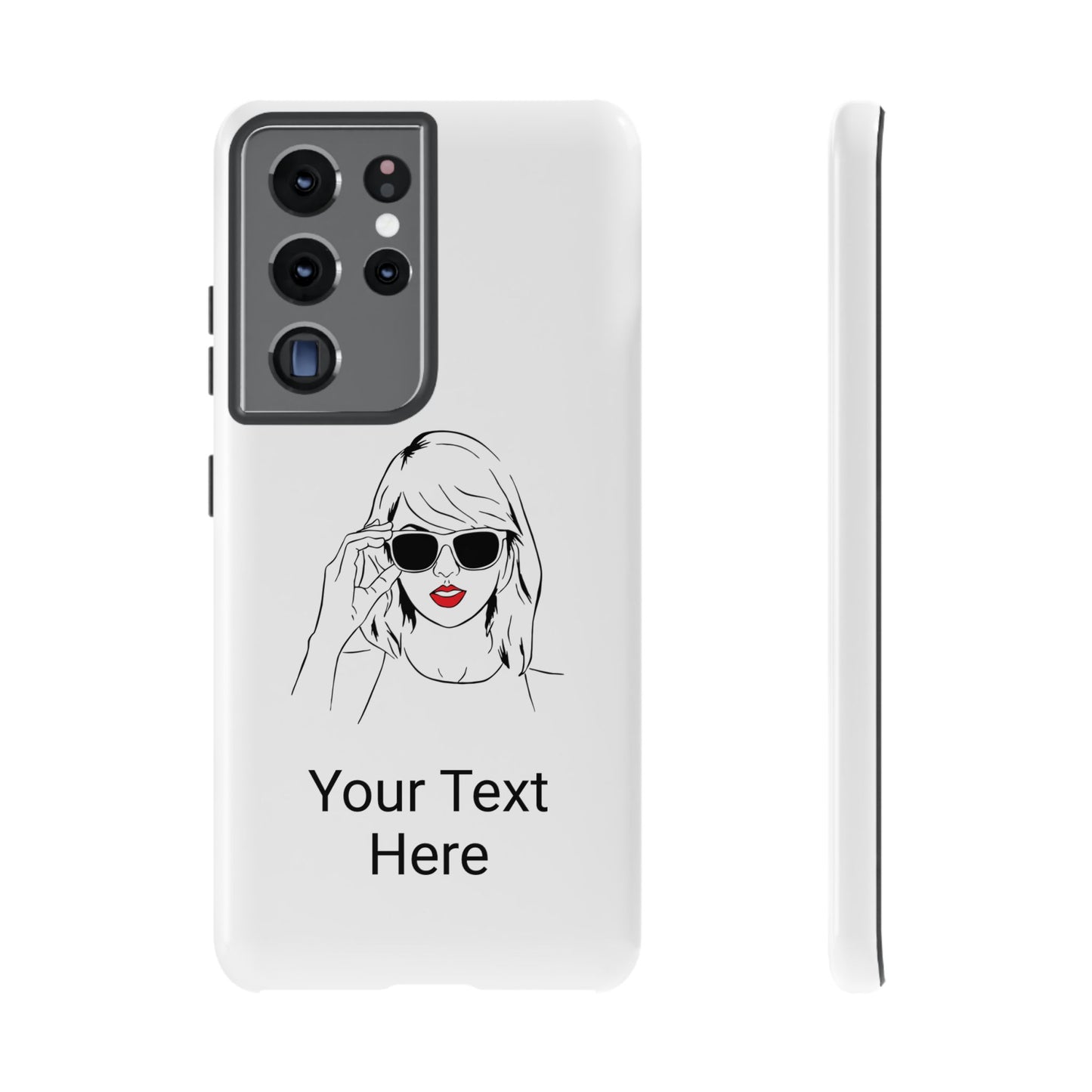 TAYLOR with RED LIPS - OLDER Model Phone Cases (CAN PERSONALIZE) - Tammy & Friends Travel