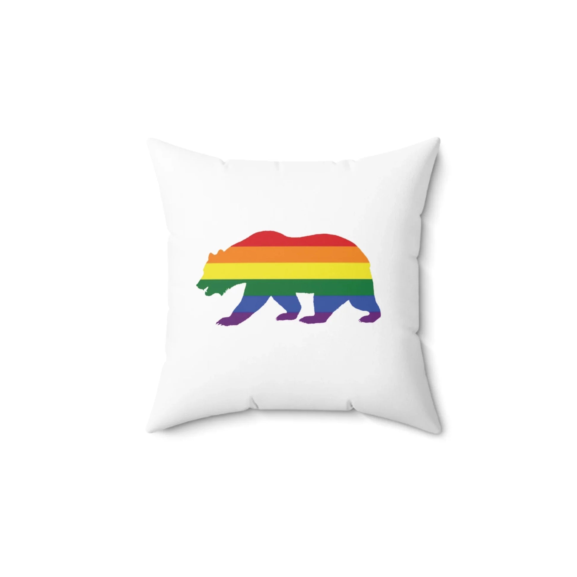 PRIDE BEAR - Throw Pillow (CAN PERSONALIZE) - Tammy & Friends Travel
