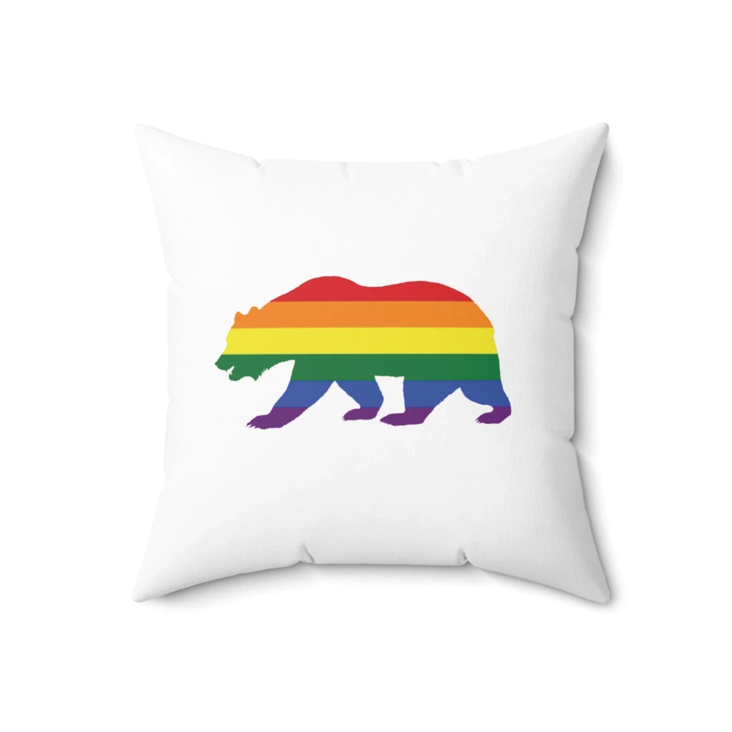 PRIDE BEAR - Throw Pillow (CAN PERSONALIZE) - Tammy & Friends Travel