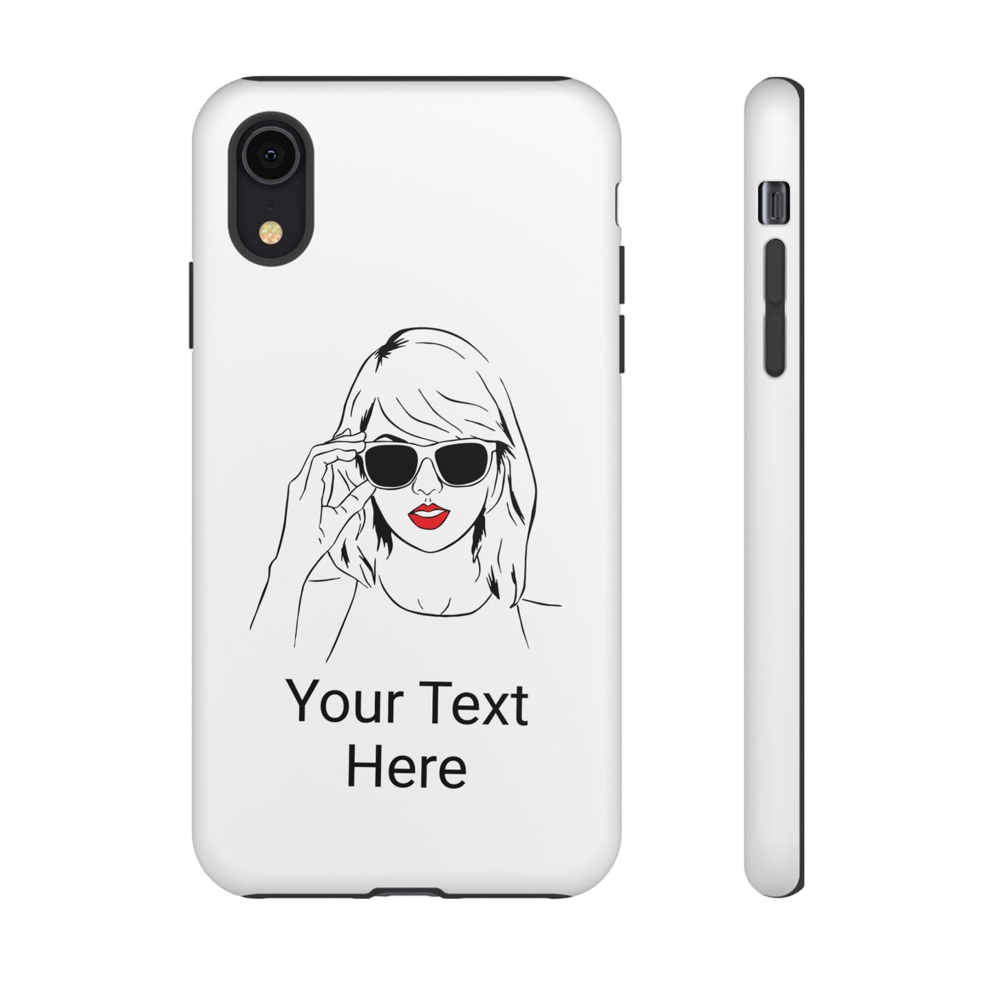 TAYLOR with RED LIPS - OLDER Model Phone Cases (CAN PERSONALIZE) - Tammy & Friends Travel