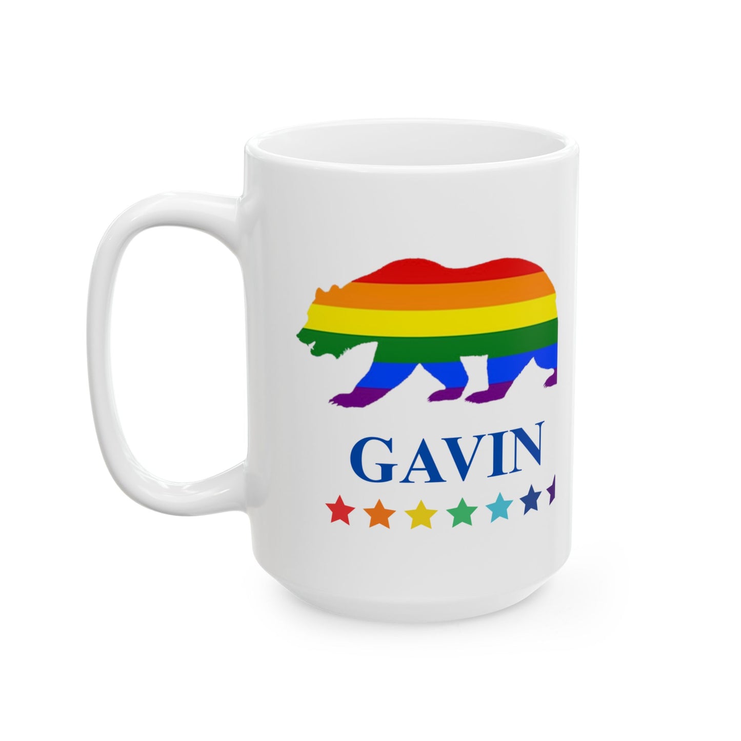 Gavin Bear Pride Mug 11oz & 15oz (NOT PERSONALIZED) - Tammy & Friends Travel
