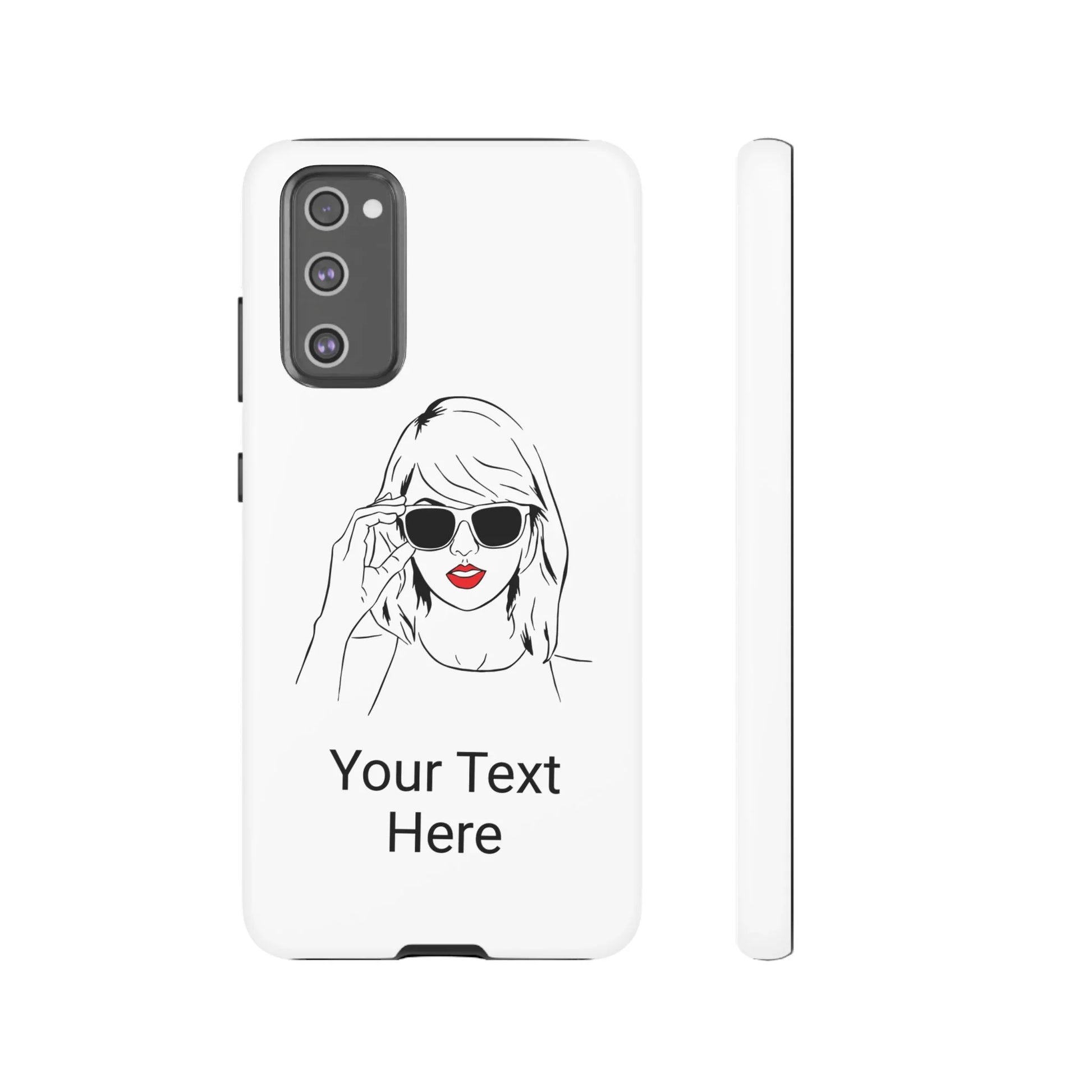 TAYLOR with RED LIPS - OLDER Model Phone Cases (CAN PERSONALIZE) - Tammy & Friends Travel