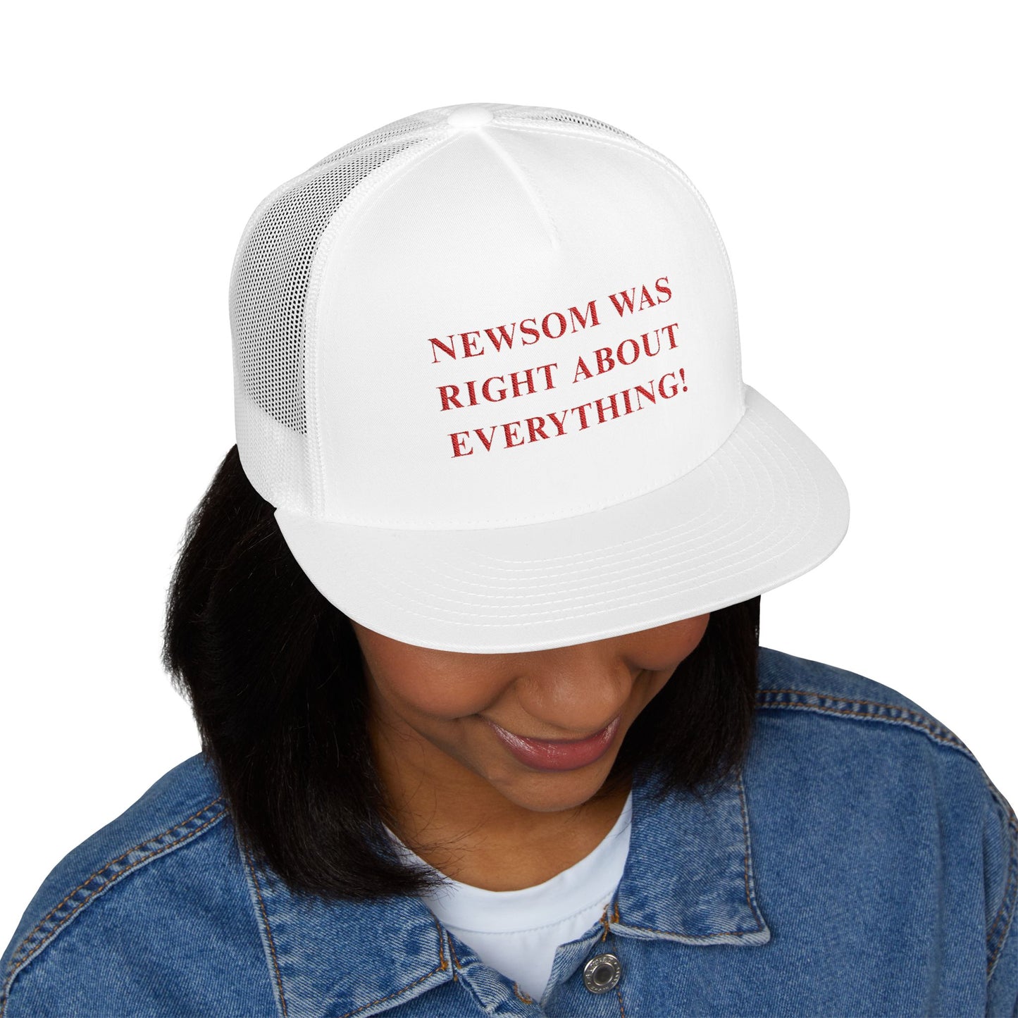 NEWSOM WAS RIGHT Political Trucker Hat - Tammy & Friends Travel