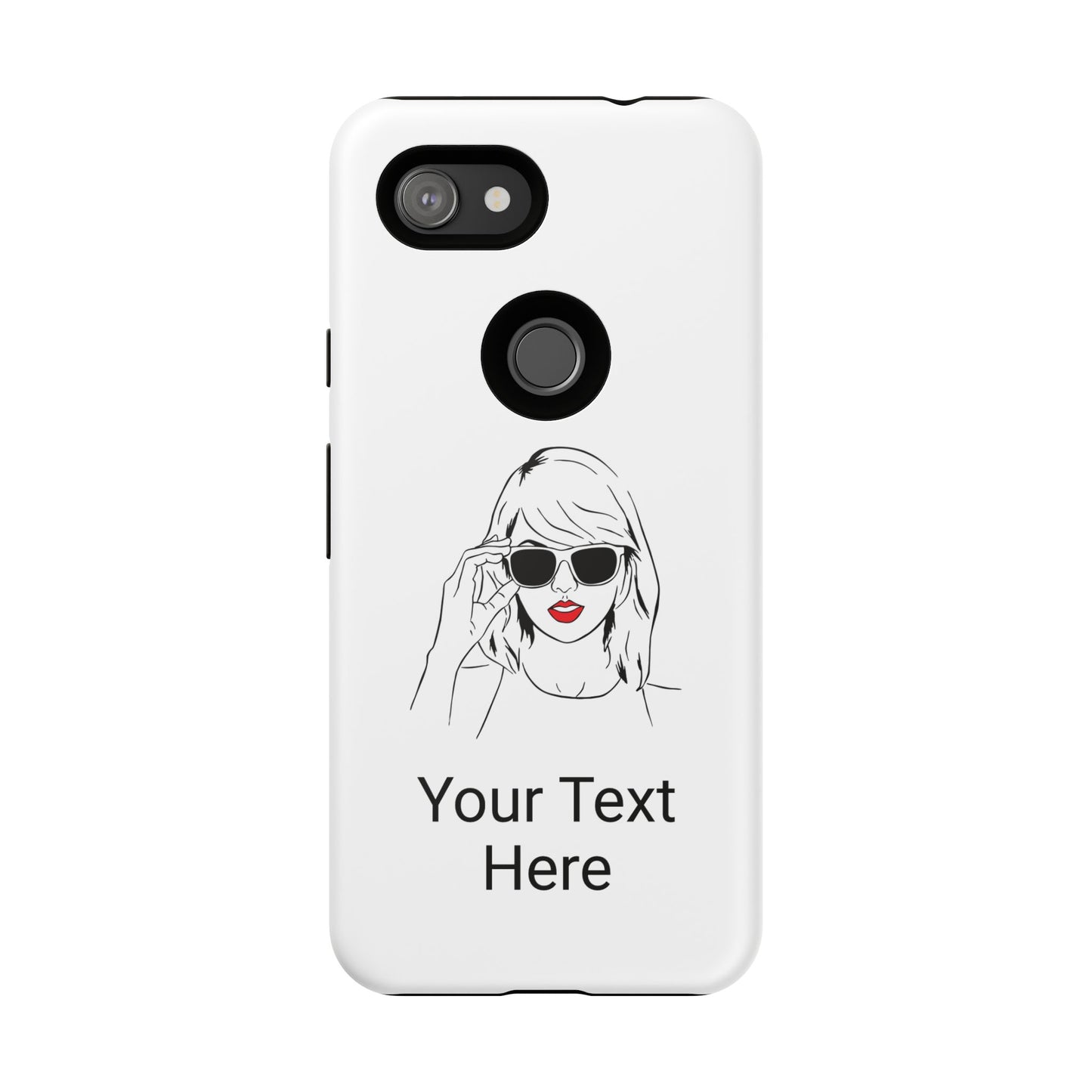 TAYLOR with RED LIPS - OLDER Model Phone Cases (CAN PERSONALIZE) - Tammy & Friends Travel