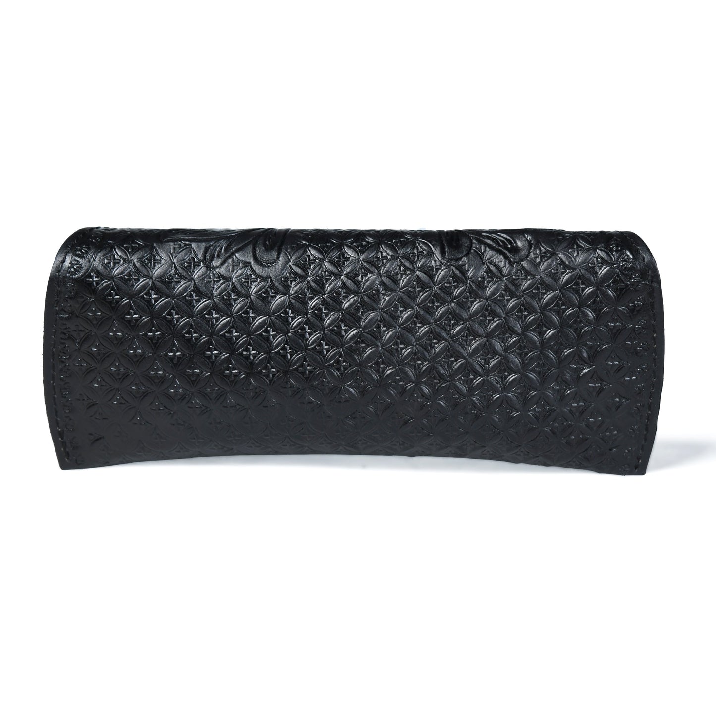 Black Textured Leather Sunglasses Cover