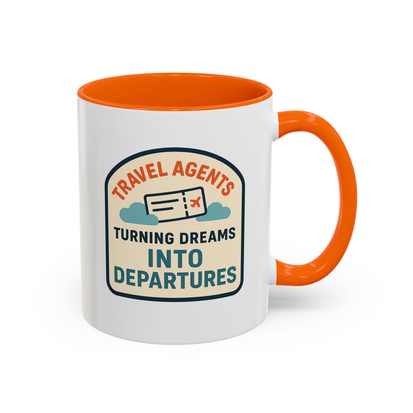 Travel Agents - Turning Dreams Into Departures Mug  11oz & 15oz with Vibrant Colors (NOT PERSONALIZED)
