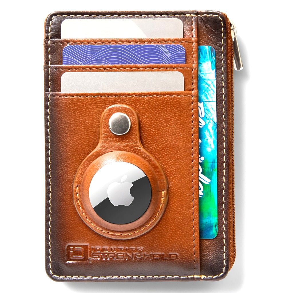 RFID Secure Slim Leather AirTag Wallet