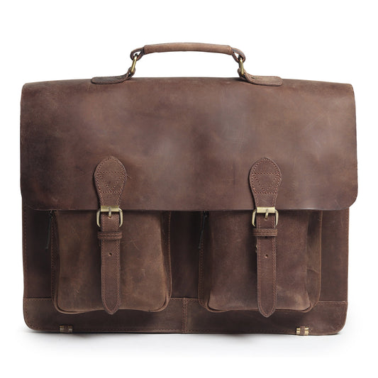 Buffalo Leather Messenger Bag