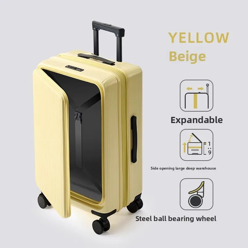 Expandable Luggage ABS+PC Boarding Case 20"22"24"26"28 Inch Large Capacity Luggage Women's Carry-on Travel Suitcase