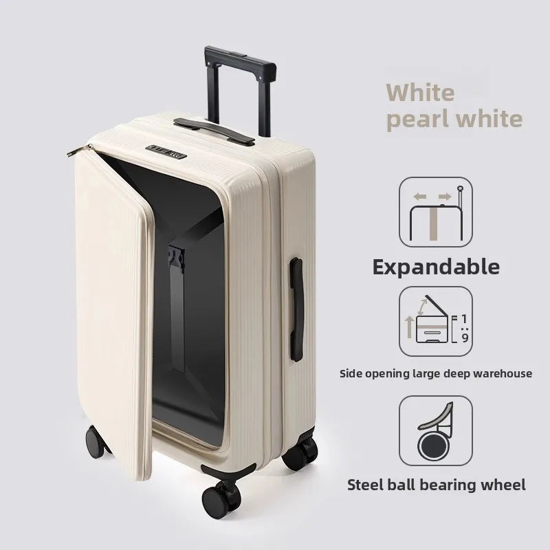 Expandable Luggage ABS+PC Boarding Case 20"22"24"26"28 Inch Large Capacity Luggage Women's Carry-on Travel Suitcase